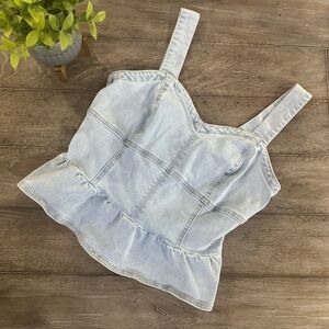 Jessica Simpson Light Blue Denim Top
